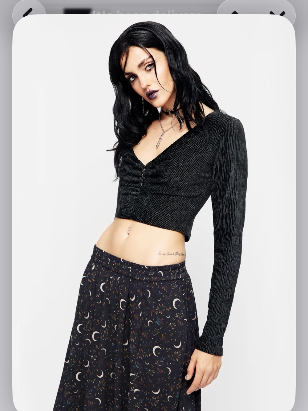 Disturbia Thekla Co-ord Crop Top